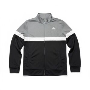 Adidas Boys Gray and Black Lightweight Jacket 14/16